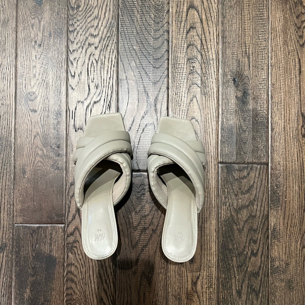 H&M cushion mule heels